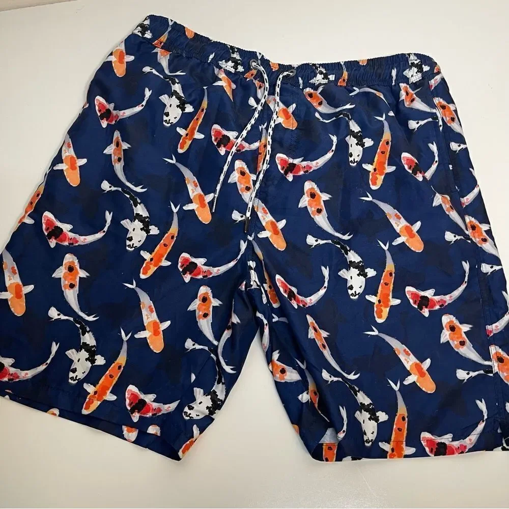 Snapper Rock Koi Goldfish Swim Trunks in Size XL‎